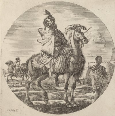 Un cavaliere nero da Stefano della Bella