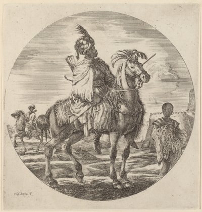 Un cavaliere nero da Stefano della Bella