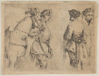 Un polacco che tiene un cavallo per le briglie, ca. 1662 da Stefano della Bella