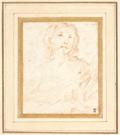 Una giovane donna, mezzo busto da Stefano della Bella