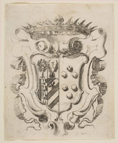Stemma dei Medici con Della Rovere da Stefano della Bella