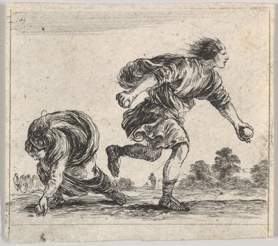Atalanta e Ippomene, dal Gioco della Mitologia, 1644 da Stefano della Bella