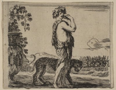 Bacco, da Gioco della Mitologia Jeu de la Mythologie da Stefano della Bella