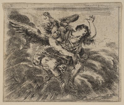 Borea e Oreithyia, da Gioco della Mitologia, 1644 da Stefano della Bella