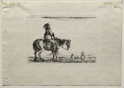 Capricci: Cavaliere a cavallo da Stefano della Bella