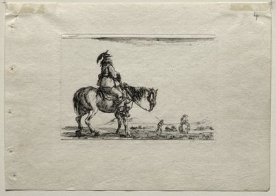 Capricci: Cavaliere a cavallo da Stefano della Bella