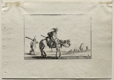 Capricci:  Soldato a cavallo e soldato a piedi da Stefano della Bella