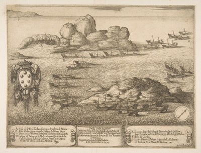 Cattura di due galee a Biserta, 1628 da Stefano della Bella