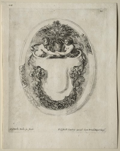 Collezione di vari capricci e nuovi disegni di cartigli e ornamenti: No 10 da Stefano della Bella