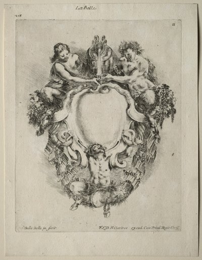 Collezione di Vari Capricci e Nuovi Disegni di Cartouches e Ornamenti: No 11 da Stefano della Bella