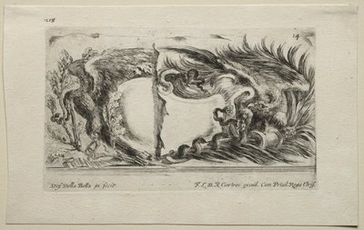 Collezione di vari capricci e nuovi disegni di cartigli e ornamenti: No 14 da Stefano della Bella