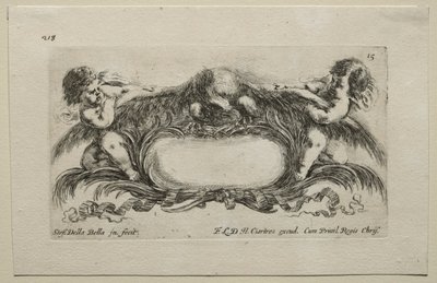 Collezione di Vari Capricci e Nuovi Disegni di Cartouches e Ornamenti: No 15 da Stefano della Bella