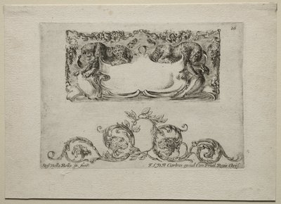 Collezione di Vari Capricci e Nuovi Disegni di Cartouches e Ornamenti: No 16 da Stefano della Bella