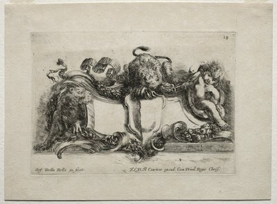 Collezione di vari capricci e nuovi disegni di cartigli e ornamenti: No 18 da Stefano della Bella