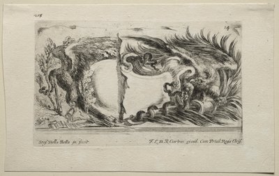 Collezione di vari capricci e nuovi disegni di cartouches e ornamenti: No 14 da Stefano della Bella