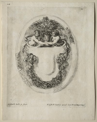 Collezione di Vari Capricci e Nuovi Disegni di Cartouches e Ornamenti: No 10 da Stefano della Bella