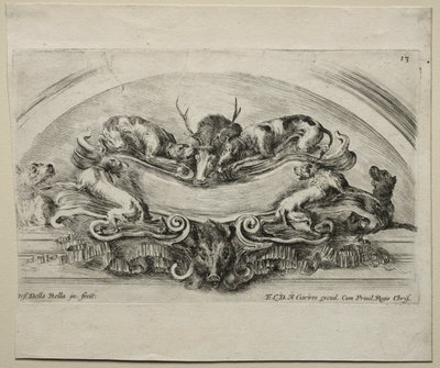 Collezione di vari capricci e nuovi disegni di cartigli e ornamenti: No 13 da Stefano della Bella