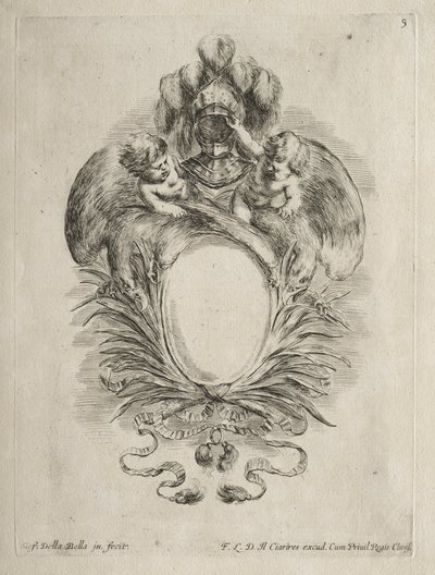 Collezione di vari capricci e nuovi disegni di cartigli e ornamenti: No. 5 da Stefano della Bella