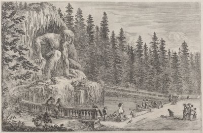 Statua colossale degli Appennini, probabilmente 1653 da Stefano della Bella