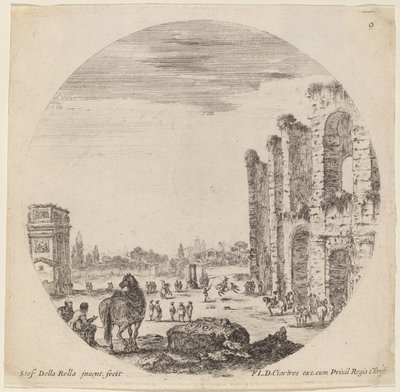 Colosseo e Arco di Costantino da Stefano della Bella