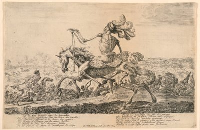 Morte durante una battaglia da Stefano della Bella