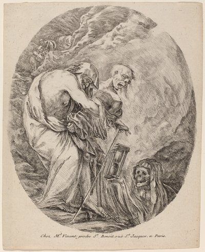 La morte con un vecchio da Stefano della Bella