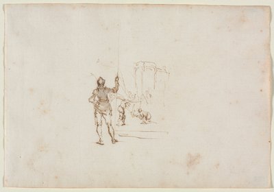 Particolare del Martirio di San Giovanni Evangelista, dopo Callot da Stefano della Bella