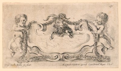 Stemma, n. 17 da "Raccolta di varii cappriccii et nove inventioni di cartelle et ornamenti" da Stefano della Bella
