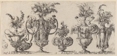 Vasi fantastici, probabilmente 1646 da Stefano della Bella