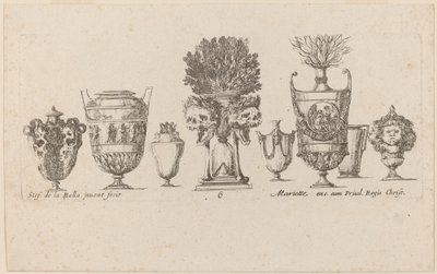 Vasi fantastici, probabilmente 1646 da Stefano della Bella