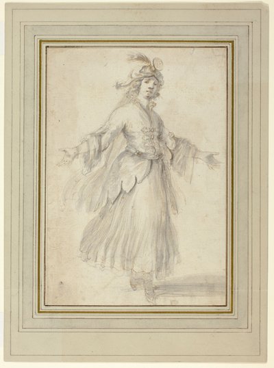 Ballerina in costume esotico da Stefano della Bella