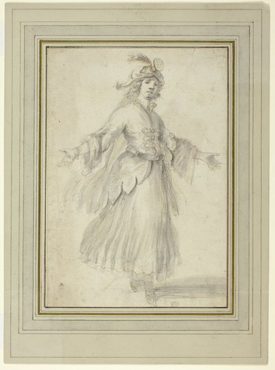 Ballerina in costume esotico da Stefano della Bella