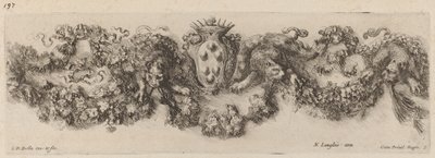 Festone con stemma dei Medici, probabilmente 1648 da Stefano della Bella