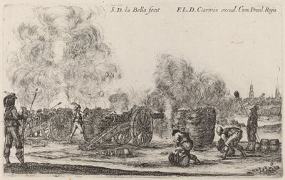 Sparare i cannoni, c. 1641 da Stefano della Bella
