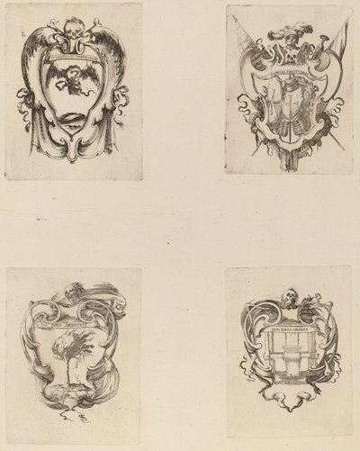 Quattro emblemi per il funerale del Principe Francesco de