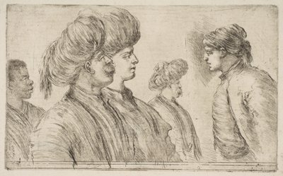 Quattro turchi e un uomo nero da Stefano della Bella