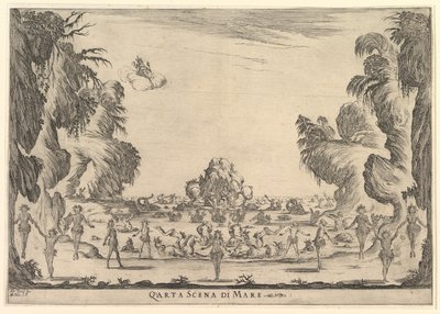 Quarta scena, il mare, da Le nozze degli Dei da Stefano della Bella