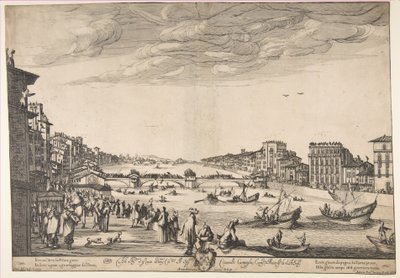 Gioco del Ponte, Pisa, 1634 da Stefano della Bella