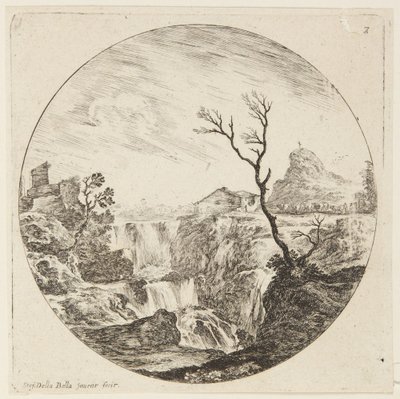 Paesaggio (Paesaggi e rovine di Roma, 7) da Stefano della Bella