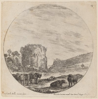 Paesaggio con Rovine Antiche da Stefano della Bella