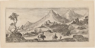 Paesaggio con castello da Stefano della Bella