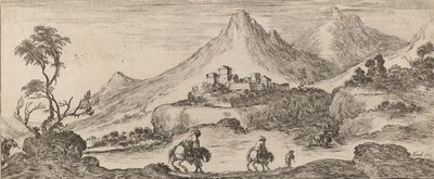Paesaggio con castello, 1641 da Stefano della Bella