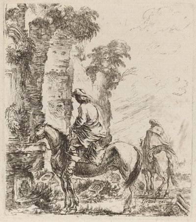 Paesaggio con cavalieri, 1646 da Stefano della Bella