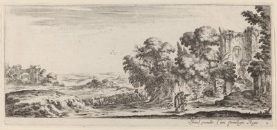Paesaggio con rovine, entro il 1647 da Stefano della Bella
