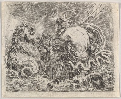 Nettuno, da Gioco della Mitologia da Stefano della Bella