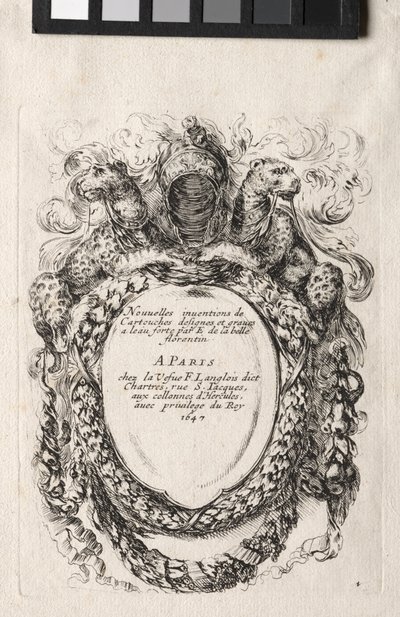 Nuovo modello per un cartiglio, 1647 da Stefano della Bella
