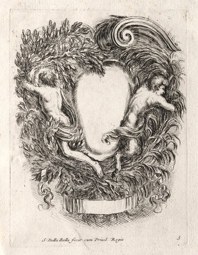 Nuovo modello per un cartiglio, 1647 da Stefano della Bella