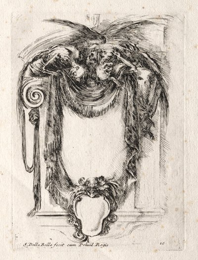 Nuovo modello per un cartiglio, 1647 da Stefano della Bella