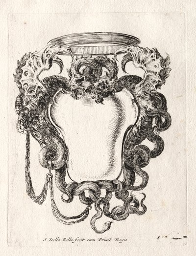 Nuovo modello per un cartiglio, 1647 da Stefano della Bella