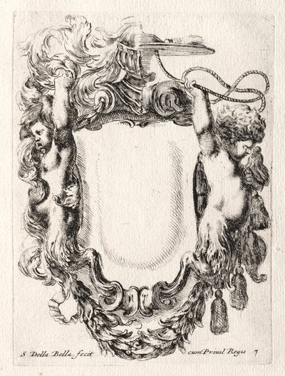 Nuovo modello per un cartiglio, 1647 da Stefano della Bella